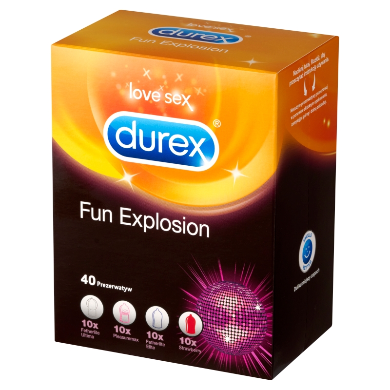DUREX FUN Explosion, prezerwatywy, 40 szt.