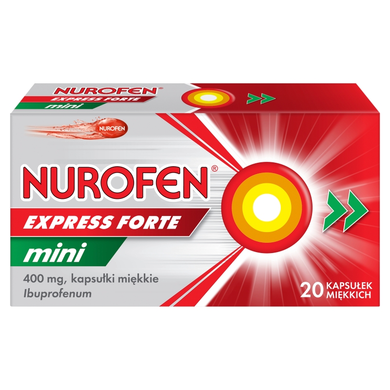 Nurofen Express Forte Mini 400 mg 20 kapsułek