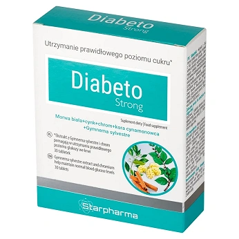 DiabetoStrong, 30 tabletek KRÓTKA DATA 31.07.2026