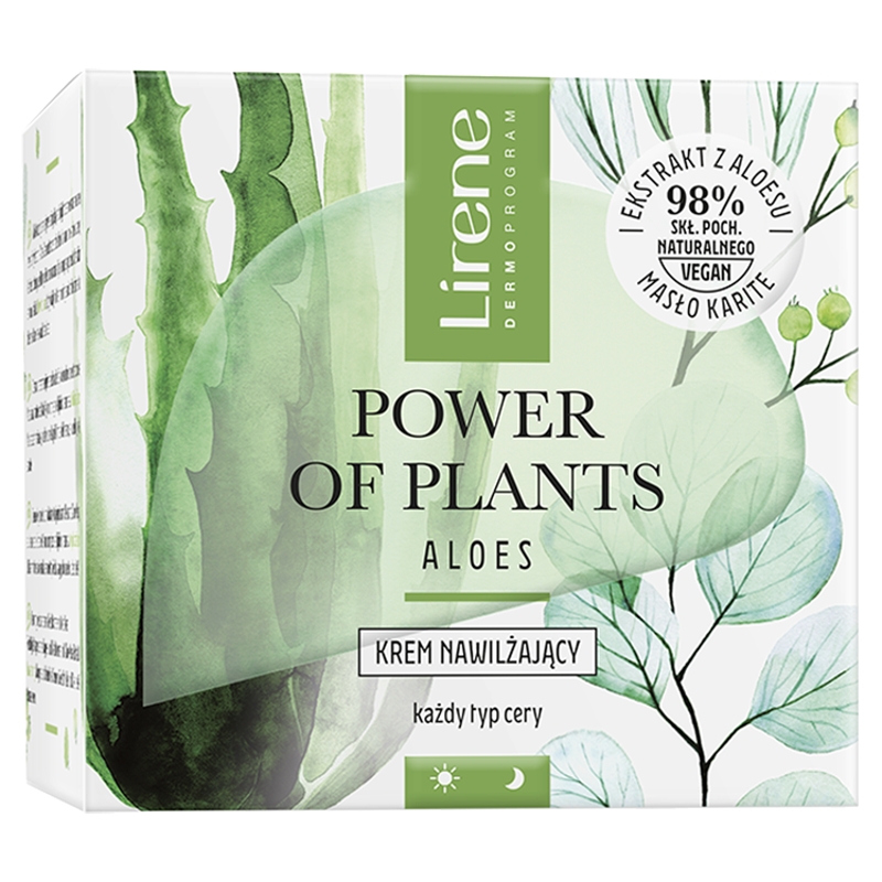 DR IRENA ERIS Lirene Power Of Plants Aloe, krem nawilżający dzień/noc, 50 ml — Inhaltsstoffe i ocena