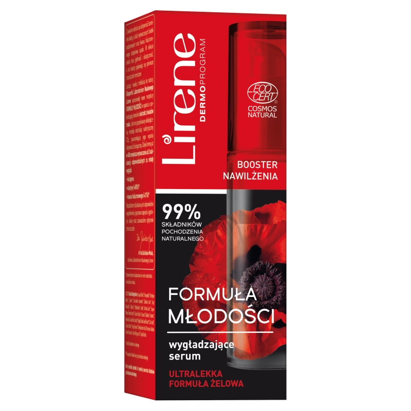 Lirene Formuła Młodości , serum wygładzające o żelowej formule, 30 ml