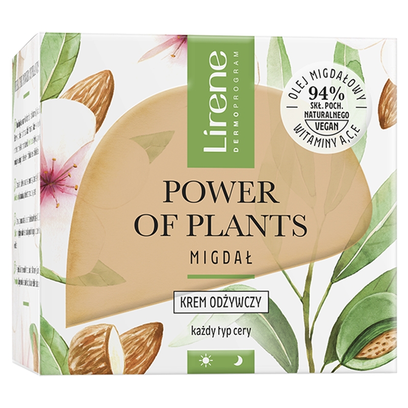 DR IRENA ERIS Lirene Power of Plants, krem do twarzy, migdał, 50 ml