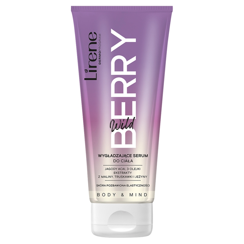 Lirene Body & Mind, Wygładzające serum do ciała wildberry, 200 ml