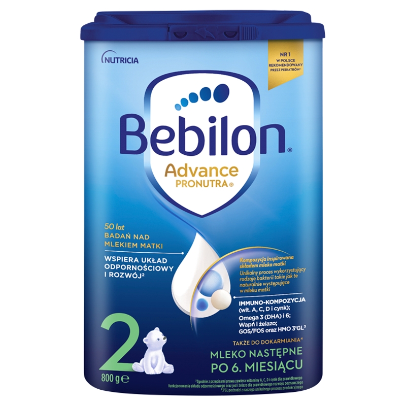 Bebilon 2 z Pronutra Advance proszek mleko następne powyżej 6 miesiąca życia, 800 g