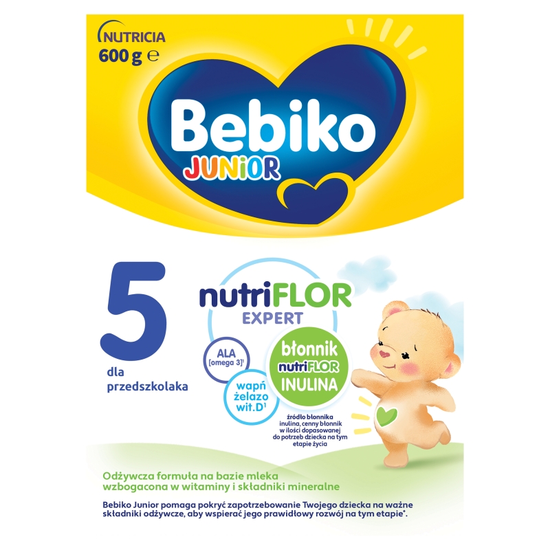 Bebiko Junior 5 mleko modyfikowane powyżej 3 roku życia, 600 g