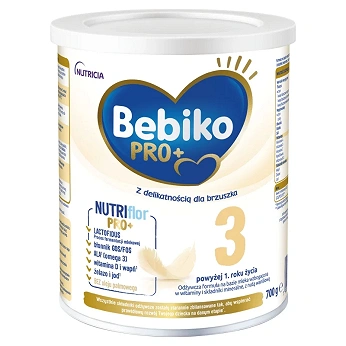 Bebiko Pro+ 3 , proszek mleko modyfikowane dla dzieci powyżej 1 roku życia, 700 g