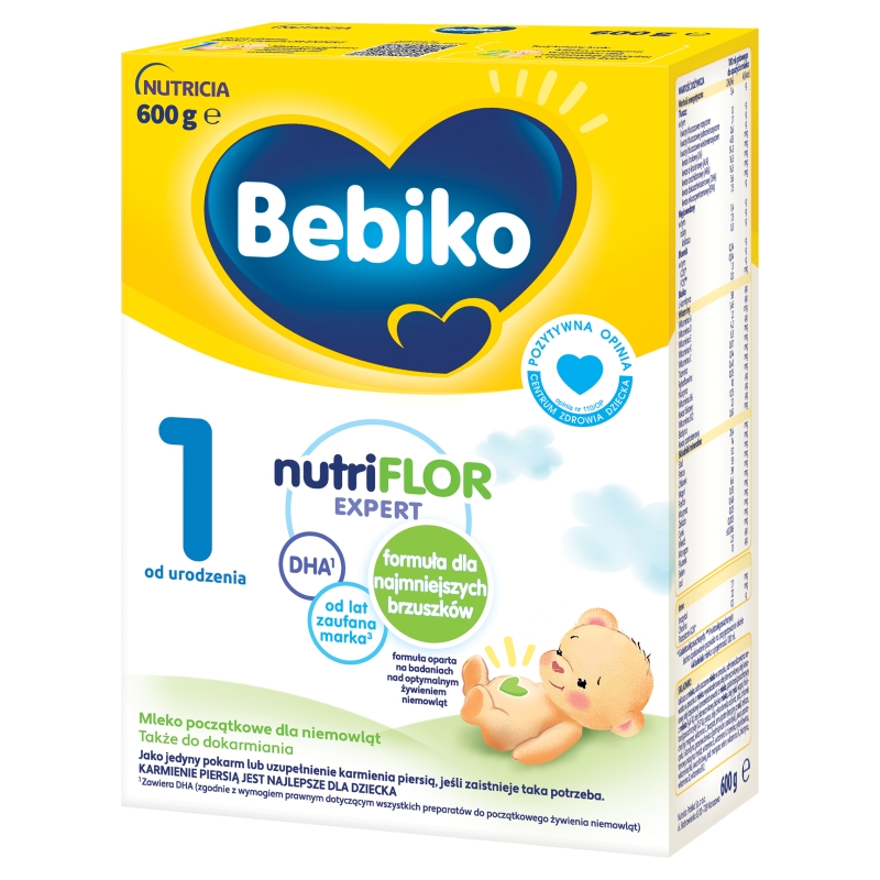 Bebiko 1 , mleko początkowe dla niemowląt od urodzenia, 600 g