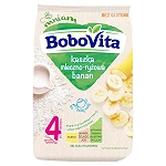 Bobovita kaszka mleczno-ryżowa, banan, bez glutenu, 4m+, 230 g
