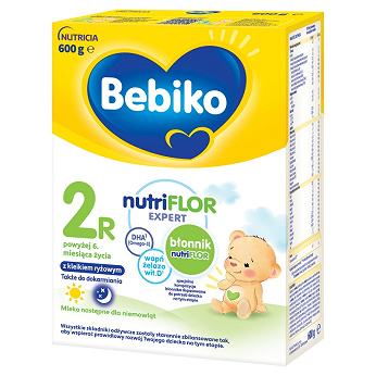 Bebiko 2R Nutriflor Expert , mleko następne powyżej 6 miesiąca życia z kleikiem ryżowym, 600 g