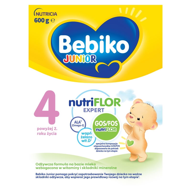 Bebiko 2 Nutriflor Expert, mleko modyfikowane powyżej 2 roku życia, 600 g