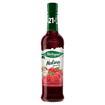 Herbapol Owocowa Spiżarnia, syrop o smaku malinowym, 420 ml