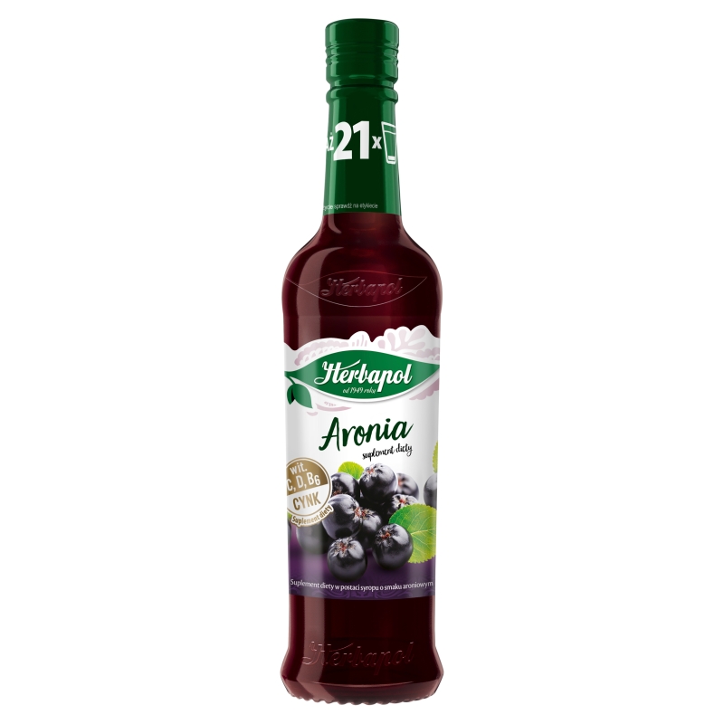 Herbapol Owocowa Spiżarnia   syrop o smaku aronii, 420 ml