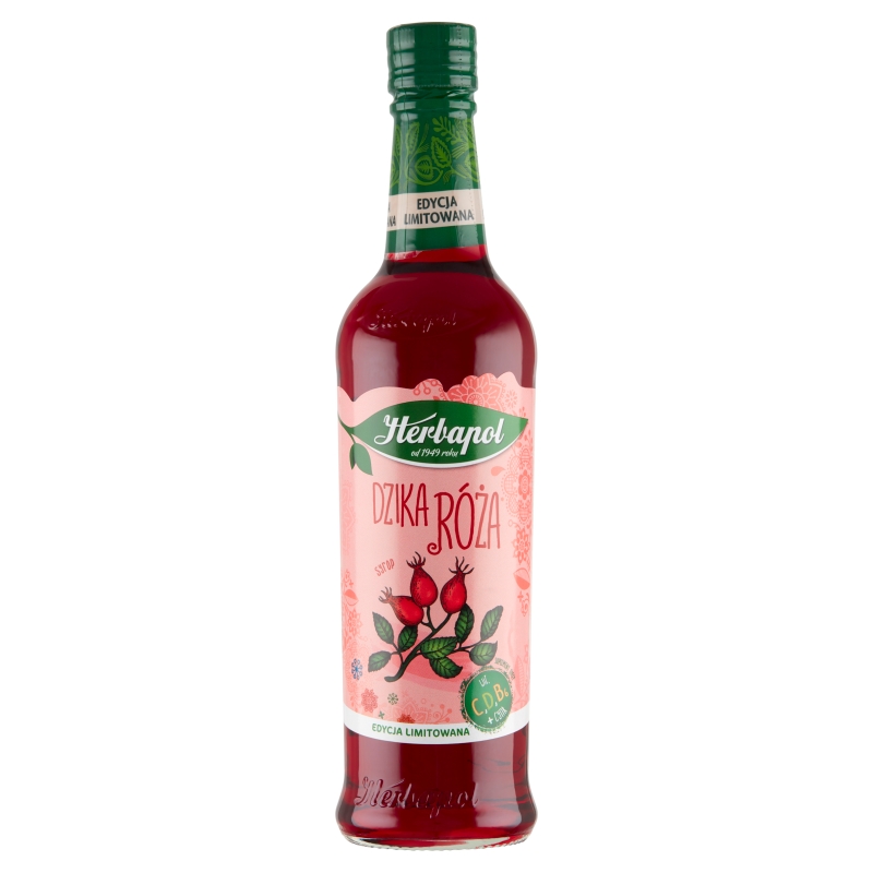 Herbapol Owocowa Spiżarnia, syrop o smaku dzikiej róży, 420 ml