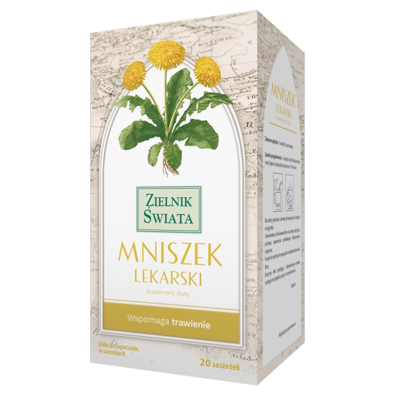 Mniszek Lekarski zioła do zaparzania w saszetkach, 20 szt.