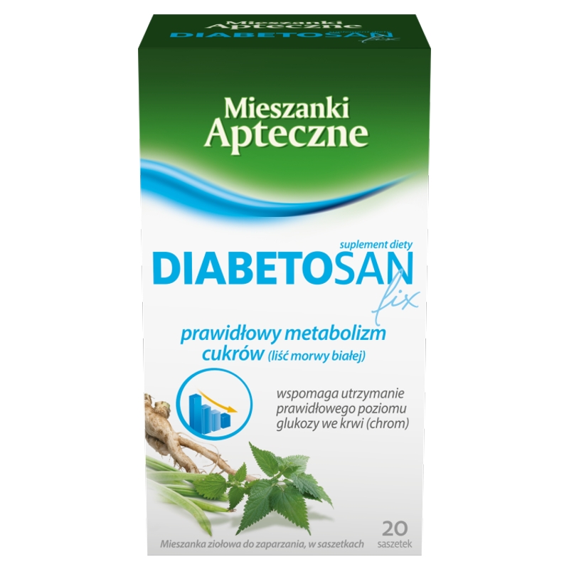 Diabetosan fix, ziała do zaparzania, 20 szt.