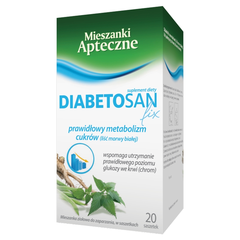 Diabetosan fix ziała do zaparzania, 20 szt.