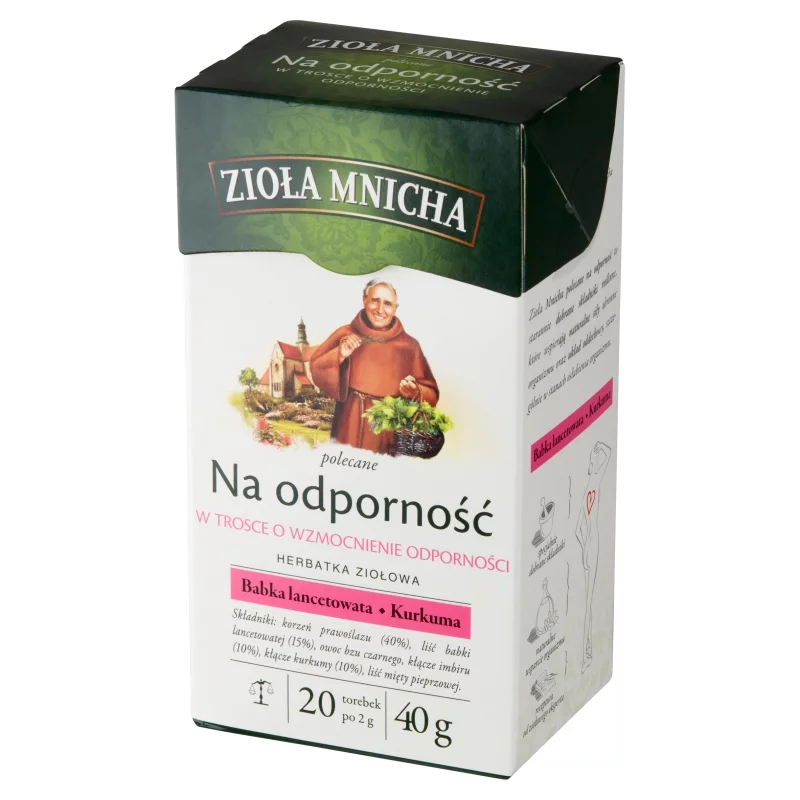 Zioła Mnicha, herbata ziołowa na odporność, 20 sasz. po 2 g