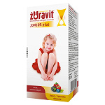 Żuravit Junior Plus  syrop  ze składnikami na prawidłowe funkcjonowanie układu moczowego o smaku owoców leśnych, 100 ml