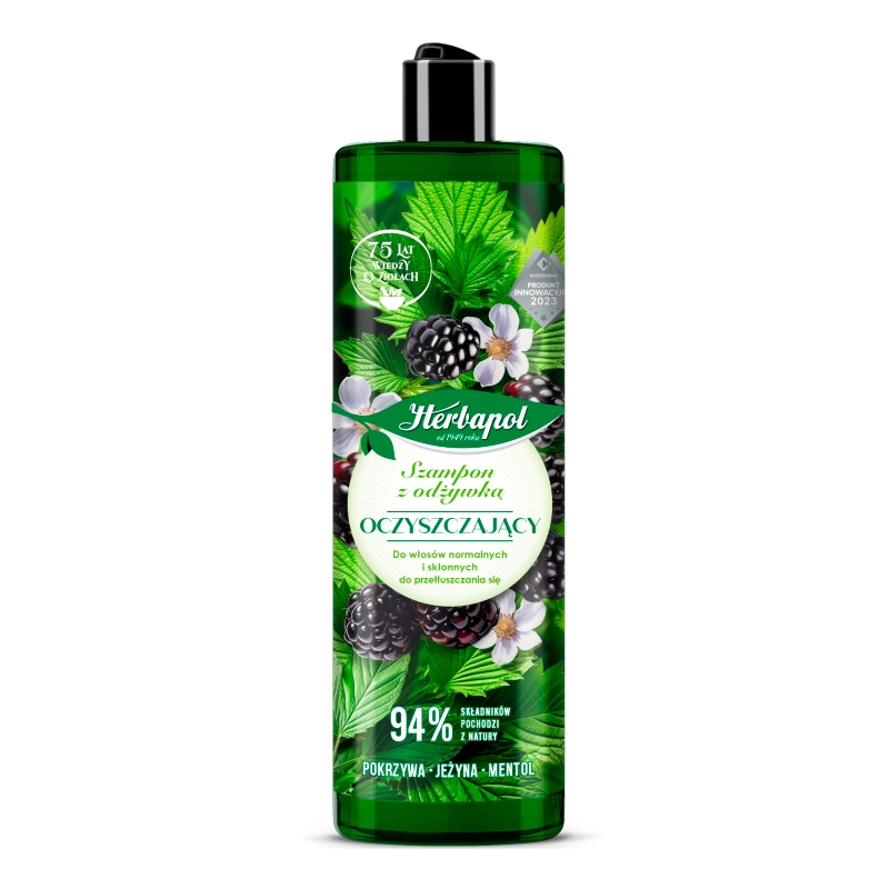 Herbapol Polana, szampon + odżywka do włosów, 2w1, 400 ml