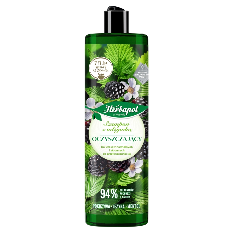 Herbapol Polana, szampon + odżywka do włosów, 2w1, 400 ml