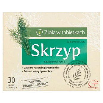 Skrzyp, tabletki ze składnikiem na mocne włosy i paznokcie, 30 szt.