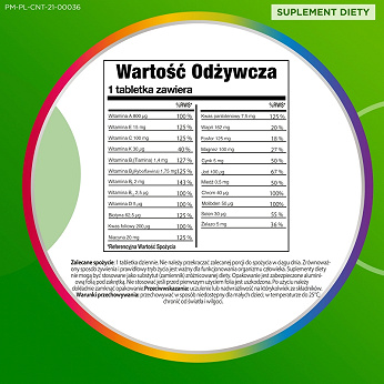 Centrum kompletne od A do Z , tabletki z zestawem witamin i minerałów dla dorosłych, 30 szt.