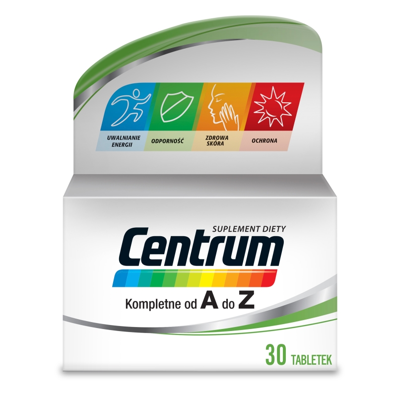 Centrum kompletne od A do Z , tabletki z zestawem witamin i minerałów dla dorosłych, 30 szt.