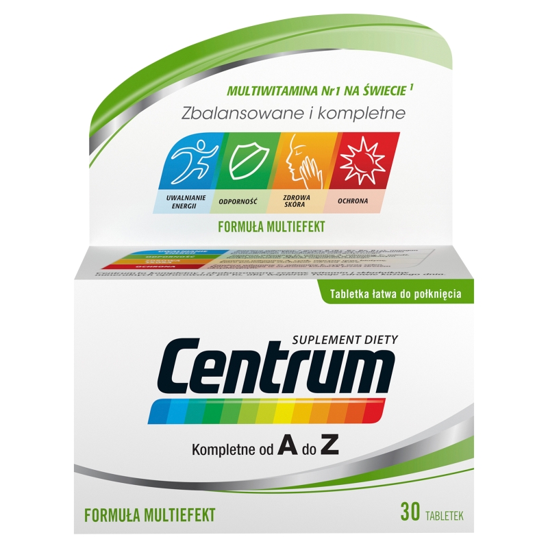 Centrum kompletne od A do Z , tabletki z zestawem witamin i minerałów dla dorosłych, 30 szt.