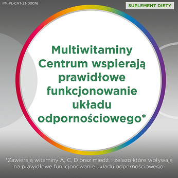 Centrum Silver 50+ , tabletki z kompozycją minerałów i witamin dla osób po 50. roku życia, 30 szt.