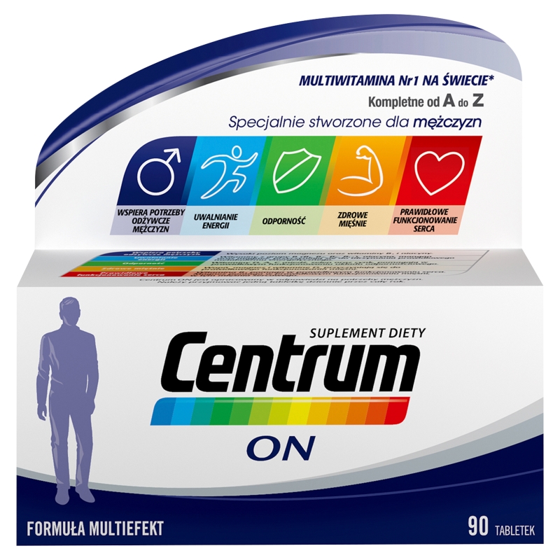 Centrum ON, tabletki z witaminami i minerałami dla mężczyzn, 90 szt.