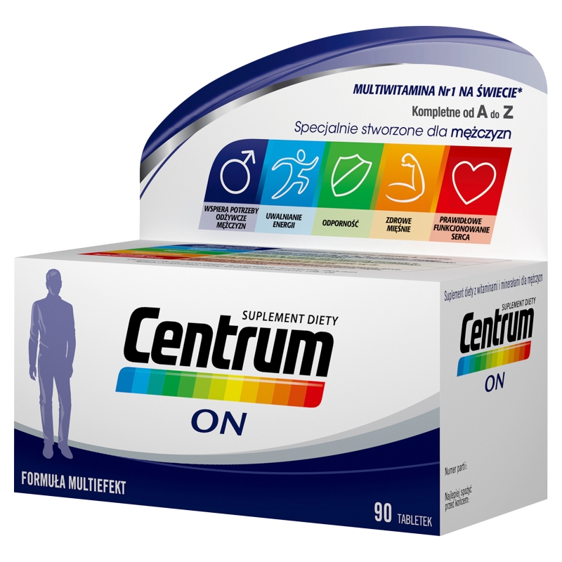 Centrum ON, tabletki z witaminami i minerałami dla mężczyzn, 90 szt.