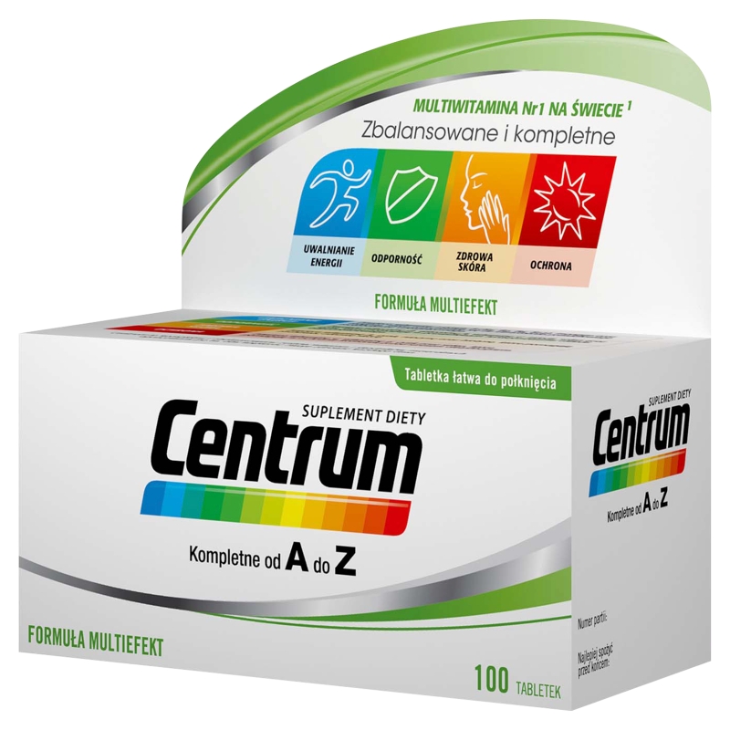 Centrum Kompletne od A do Z, tabletki z kompleksem witamin i minerałów, 100 szt.