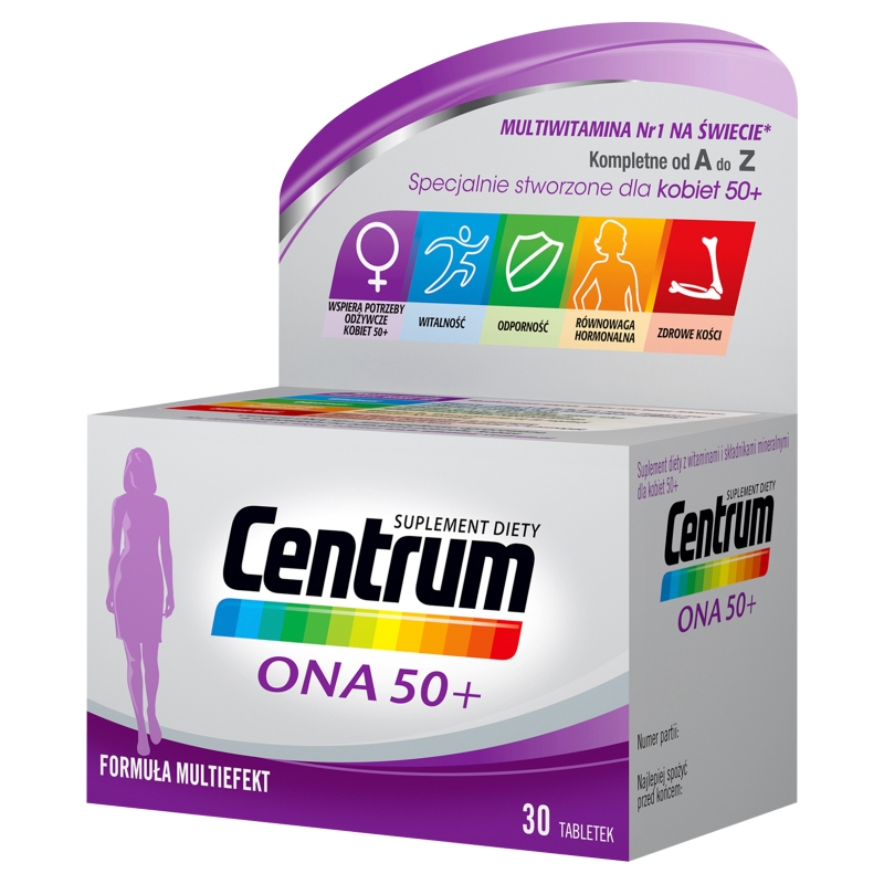 Centrum ONA 50+ , tabletki z witaminami dla kobiet, 30 szt.