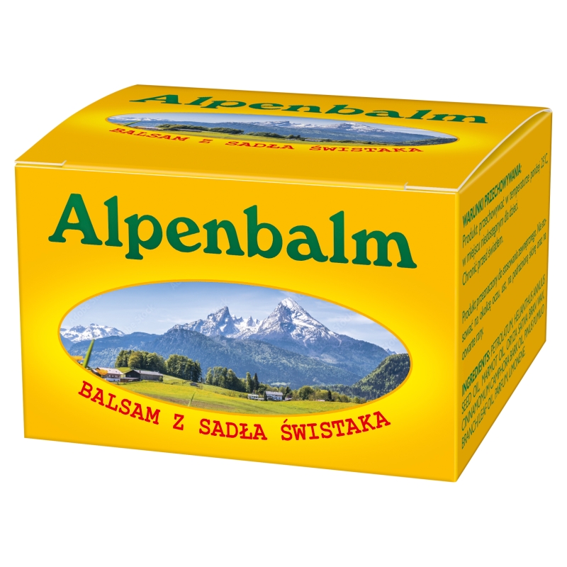 AMARA Alpenbalm balsam z sadła świstaka, maść rozgrzewająca do nadwyrężonych mięśni i stawów, 60 g — Składniki i ocena