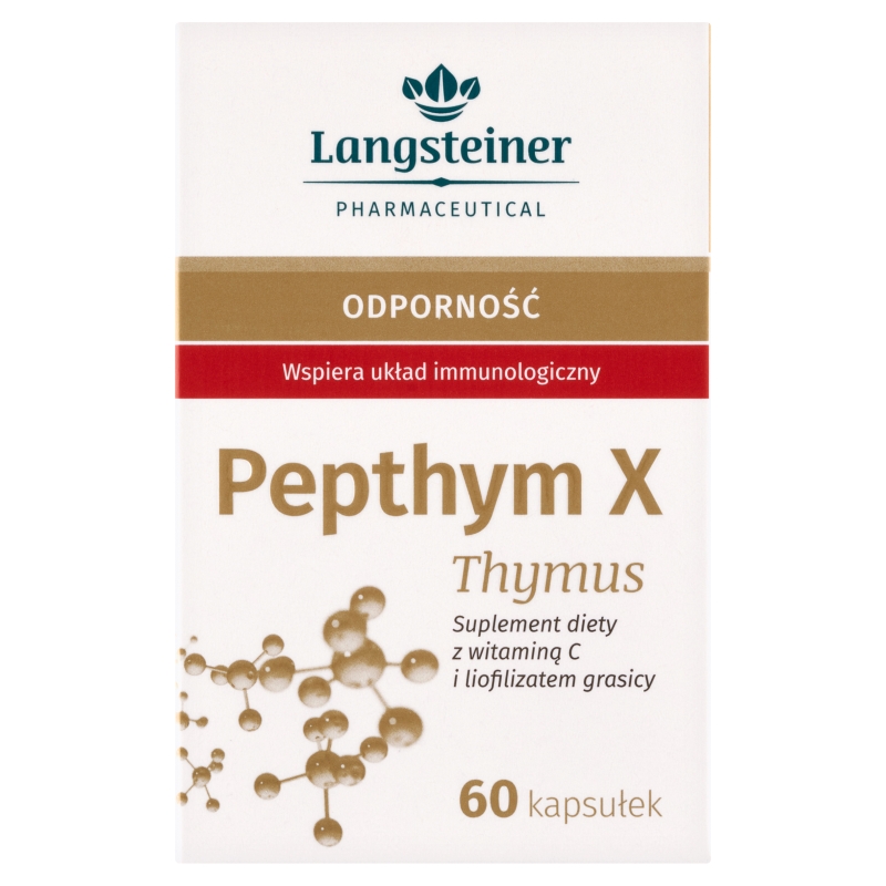 Pepthym X Thymus  kapsułki ze składnikami wspierającymi układ odpornościowy, 60 szt.