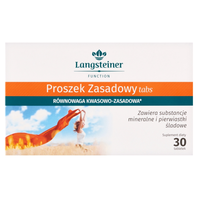 Proszek Zasadowy Tabs tabletki ze składnikami wspomagającymi równowagę kwasowo-zasadową, 30 szt.