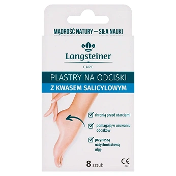 Plastry na odciski, z kwasem salicylowym, 8 szt.