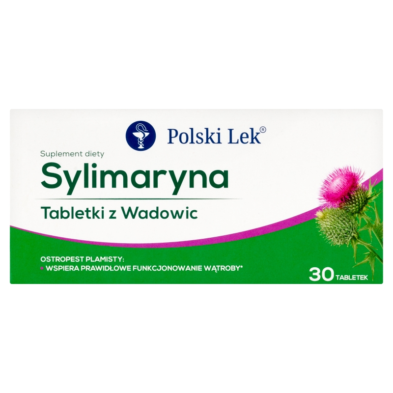 Sylimaryna Tabletki z Wadowic , tabletki ze składnikami na prawidłowe funkcjonowanie wątroby, 30 szt.