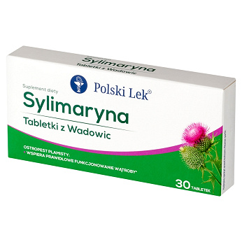 Sylimaryna Tabletki z Wadowic , tabletki ze składnikami na prawidłowe funkcjonowanie wątroby, 30 szt.