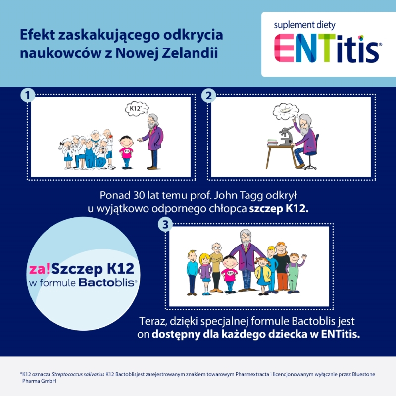 ENTitis, pastylki  o smaku truskawkowym, 30 szt. KRÓTKA DATA 31.07.2026