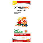 Omegamed Odporność 1+ syrop ze składnikami wspierającymi odporność o smaku pomarańczowym, 140 ml