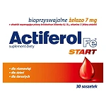 Actiferol Fe Start saszetki ze składniakami uzupełniającymi dietę w żelazo i kwas foliowy, 30 szt.