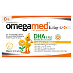 Omegamed Baby +D 0+ kapsułki twist off z DHA i witaminą D dla niemowląt i dzieci, 30 szt.