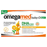 Omegamed Baby +D 6m+, kapsułki twist off z DHA i witaminą D dla niemowląt, 30 SZT.