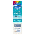Plusssz 100% Multiwitamina + Magnez tabletki musujące z witaminami o smaku mango - pomarańcza, 20 szt.