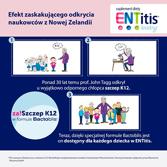 ENTitis Baby, proszek w saszetkach dla dzieci i niemowląt o smaku bananowym, 30 szt.