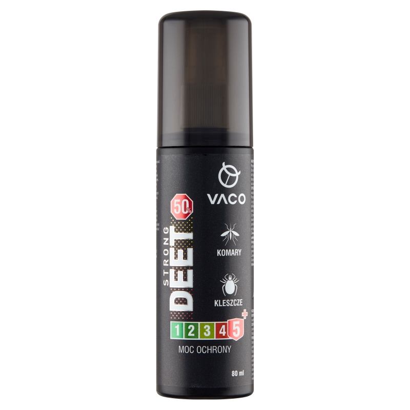 Vaco Strong Deet płyn na komary, kleszcze i meszki Max, 80 ml