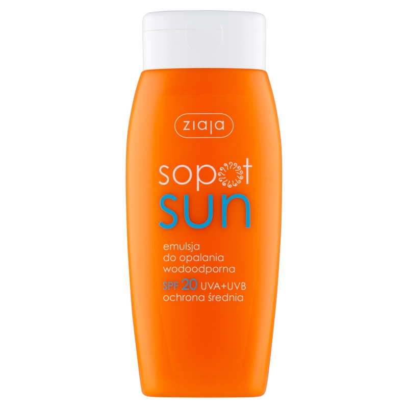 Ziaja Sopot Sun emulsja do opalania wodoodporna SPF 20, 150 ml