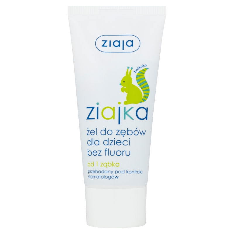 Ziajka Żel do zębów  dla dzieci bez fluoru, 50 ml