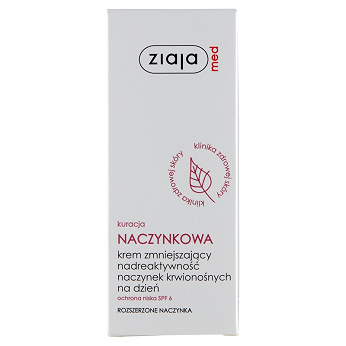 ZIAJA MED naczynkowa, krem zmniejszający nadreaktywność naczynek krwionośnych, 50 ml